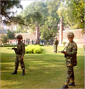 Army men start operation step by srep.